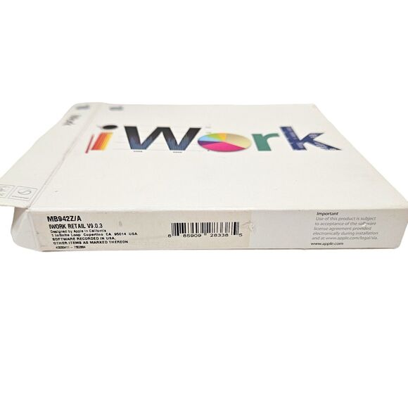 Vintage iWork Apple DVD - Version 9.0.3 - Includes Pages Keynote Numbers 2009 - Picture 5 of 8